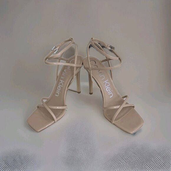 Calvin Klein Women’s Tegin Dress Heels Light Natural Size 9.5 - Picture 1 of 5
